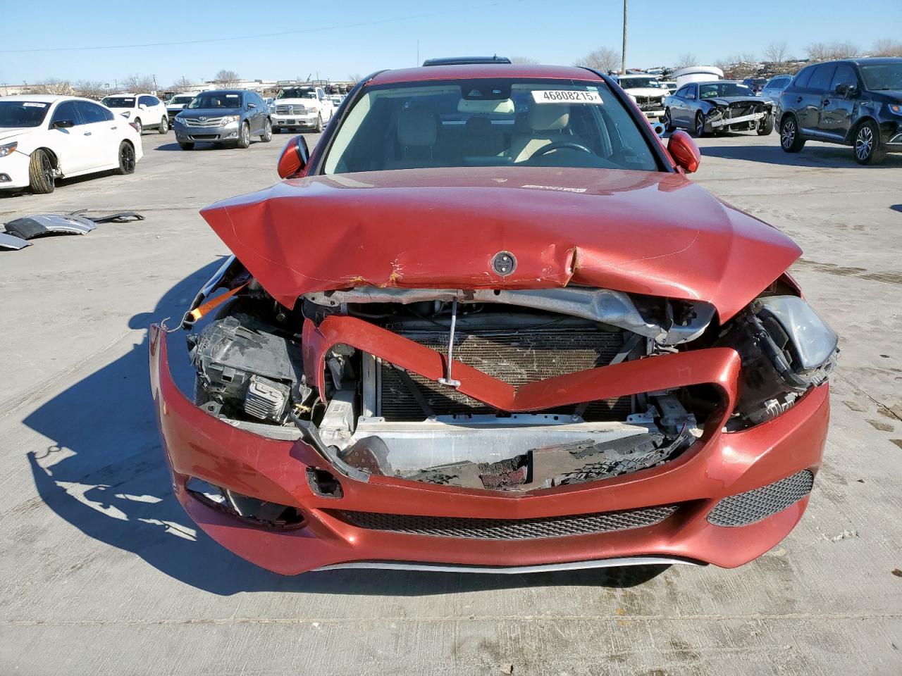 2016 Mercedes-Benz C-klasse VIN 55SWF4JBXGU124903 Copart auction photo, front end / vandalism damage thumbnail 5