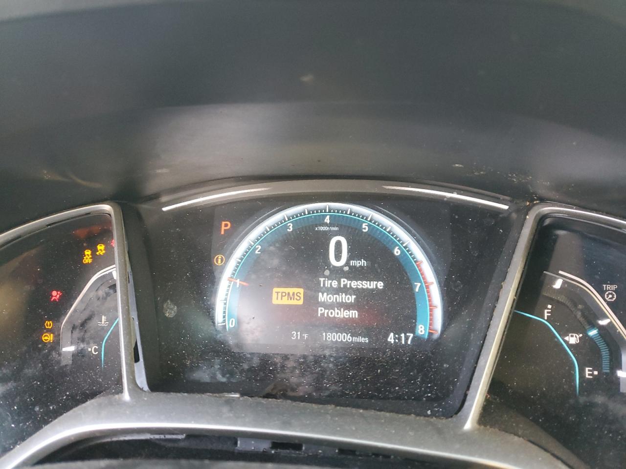 2016 Honda Civic VIN 19XFC1F71GE202990 Copart auction photo, side / undercarriage damage thumbnail 9