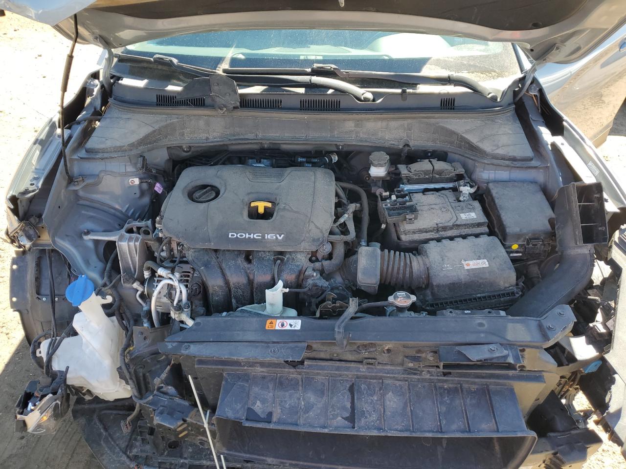 2020 Hyundai Kona VIN KM8K6CAAXLU512227 Copart auction photo, front end damage thumbnail 11