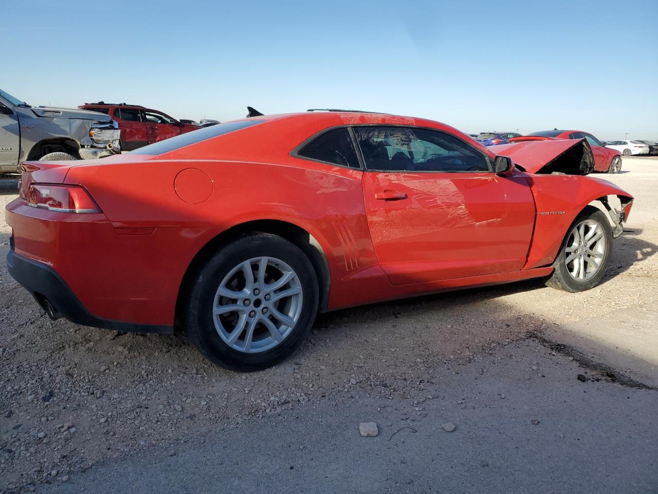 2014 Chevrolet Camaro VIN 2G1FA1E30E9173281 Copart auction photo, front end damage thumbnail 3