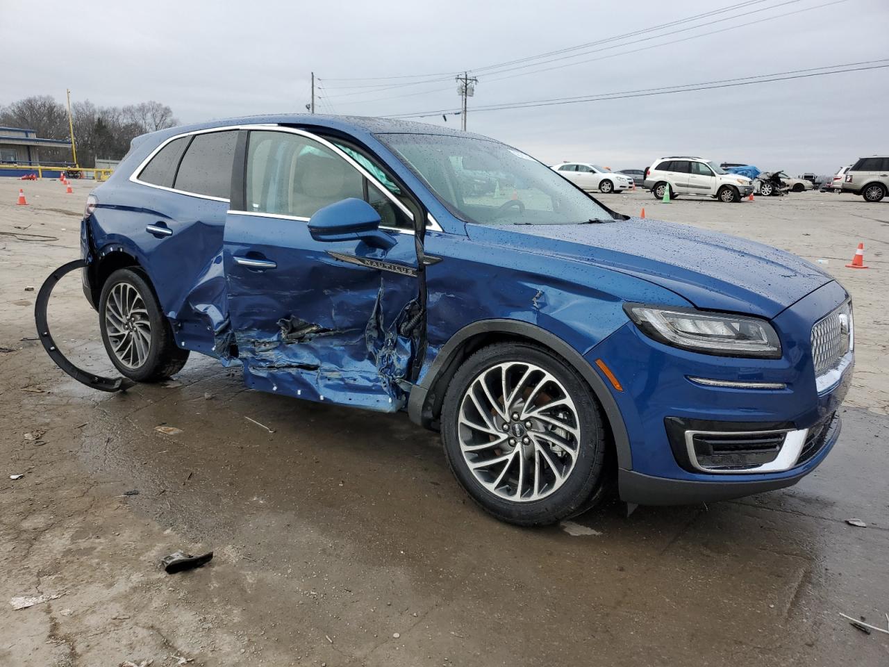 2020 Lincoln Nautilus VIN 2LMPJ8K91LBL00994 Copart auction photo, side / rear end damage thumbnail 4