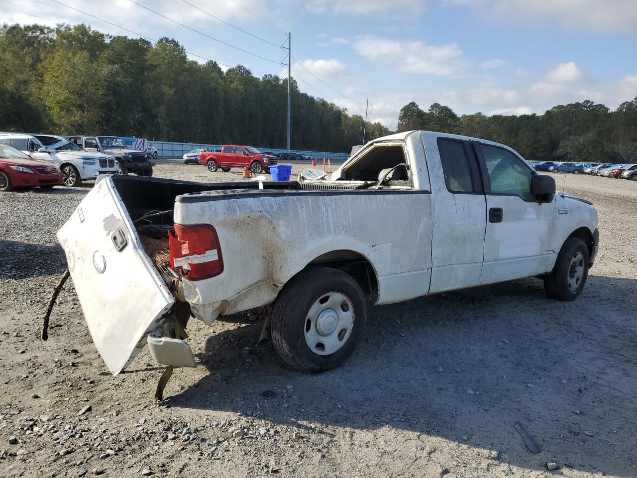 2008 Ford F-150 VIN 1FTRX12W88FC18836 Copart auction photo, top/roof / rear end damage thumbnail 3