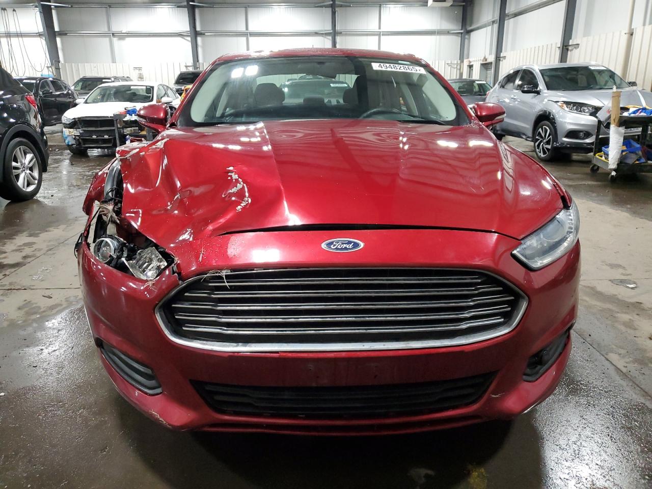 2014 Ford Fusion VIN 3FA6P0H74ER155705 Copart auction photo, front end / rear end damage thumbnail 5