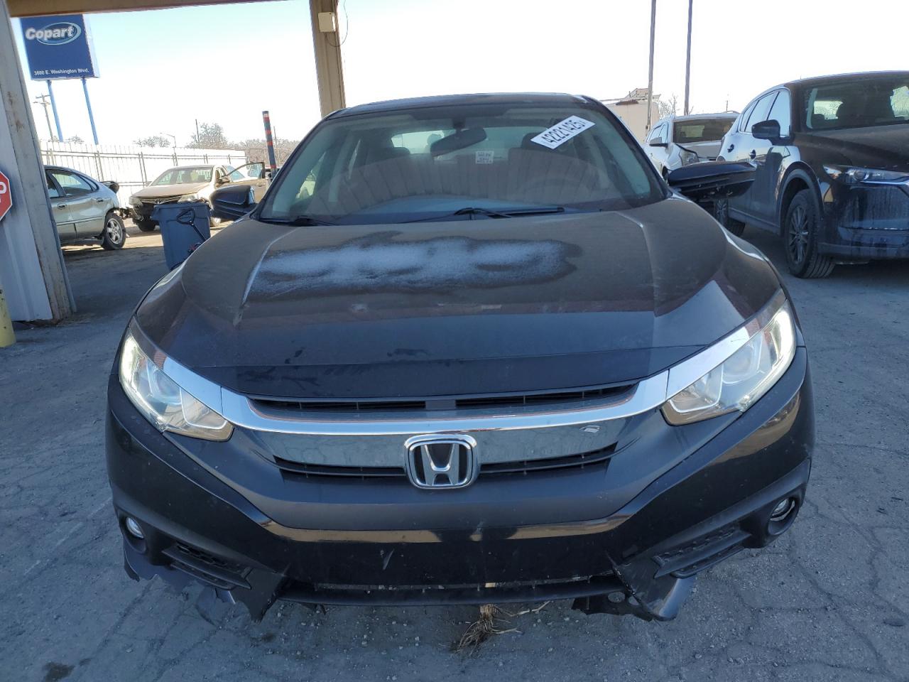 2017 Honda Civic VIN 19XFC1F33HE033389 Copart auction photo, undercarriage / front end damage thumbnail 5