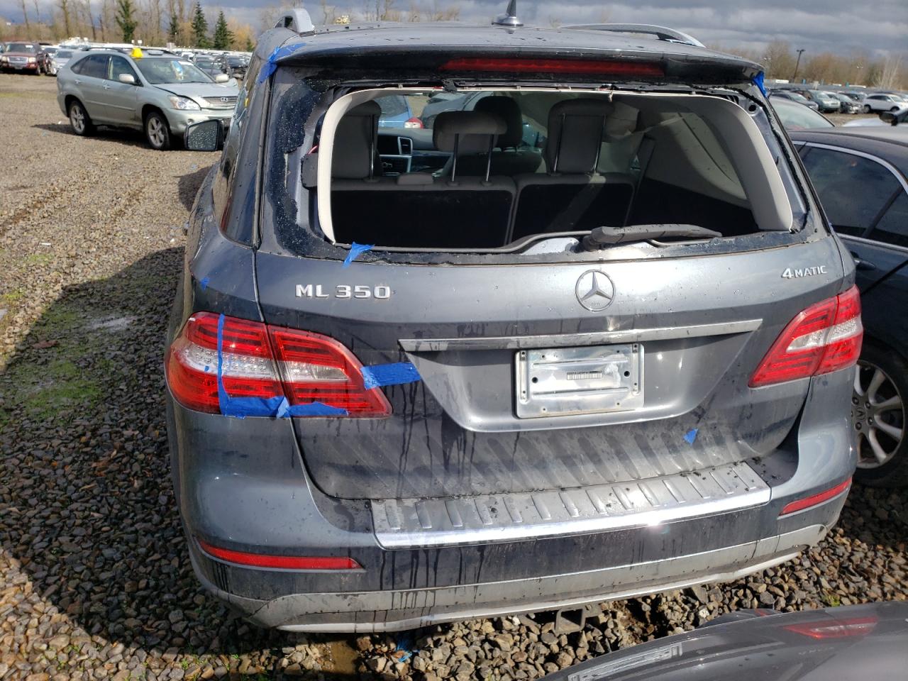 2015 Mercedes-Benz M-klasse VIN 4JGDA5HB5FA564498 Copart auction photo, rear end / all over damage thumbnail 6