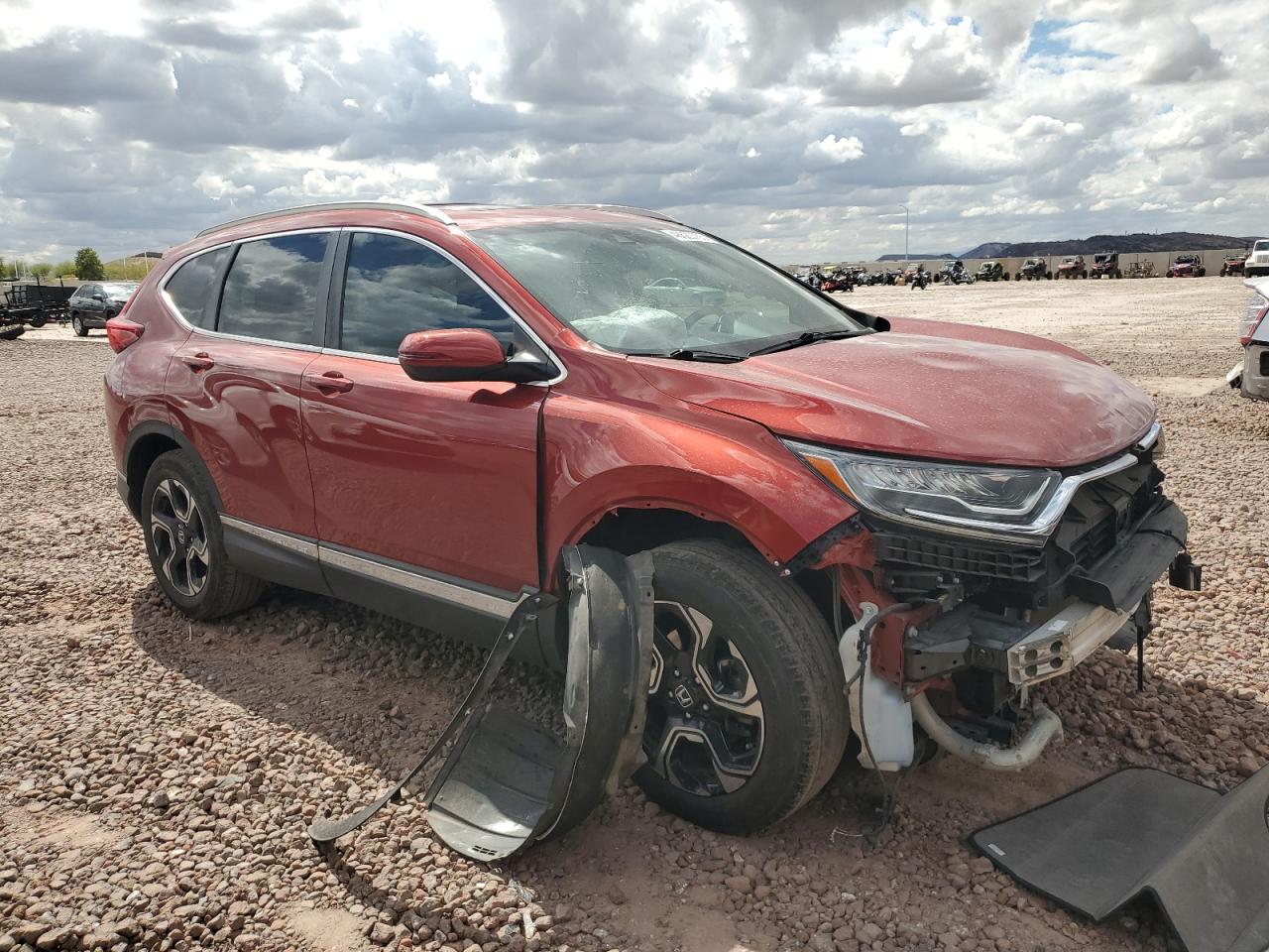2018 Honda CR-V VIN 2HKRW2H9XJH670518 Copart auction photo, front end damage thumbnail 4