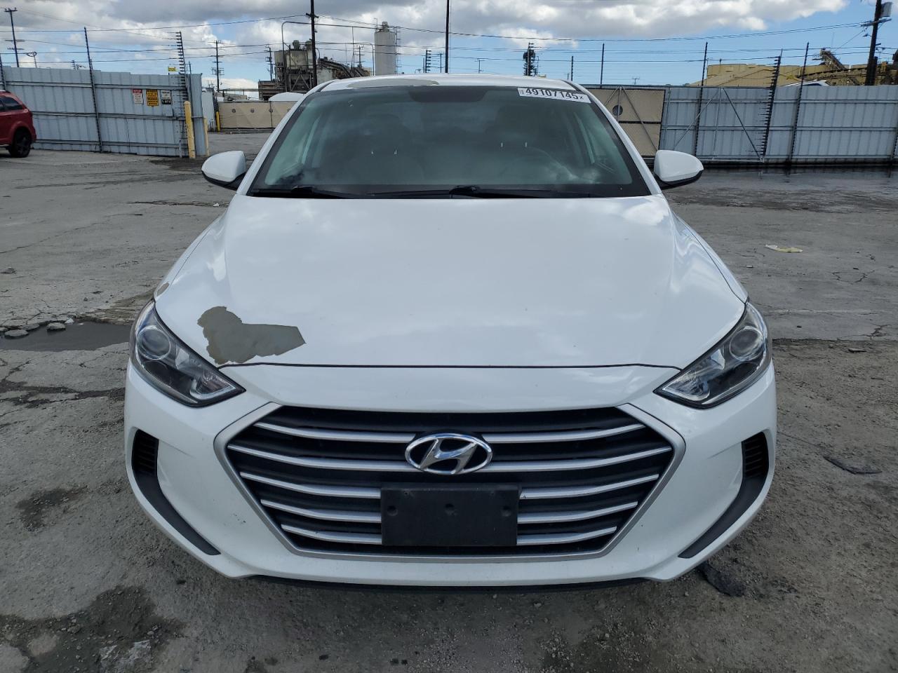 2017 Hyundai Elantra VIN 5NPD84LF9HH205011 Copart auction photo, vandalism damage thumbnail 5