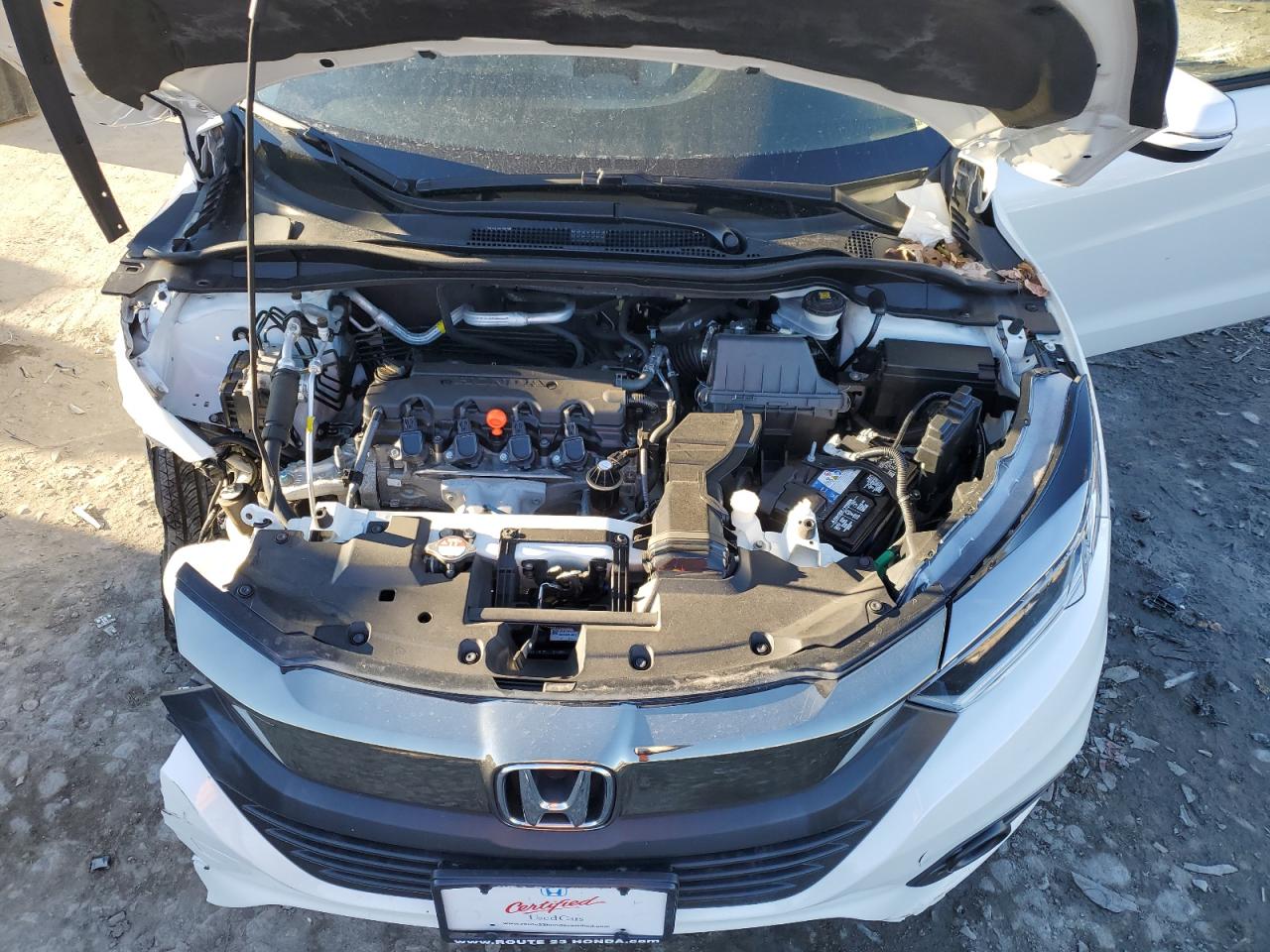 2021 Honda HR-V VIN 3CZRU6H73MM710846 Copart auction photo, side / front end damage thumbnail 13