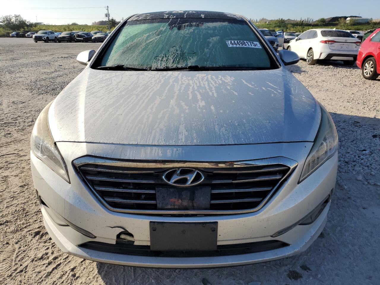 2015 Hyundai Sonata VIN 5NPE34AF7FH232596 Copart auction photo, front end / minor dent/scratches damage thumbnail 5