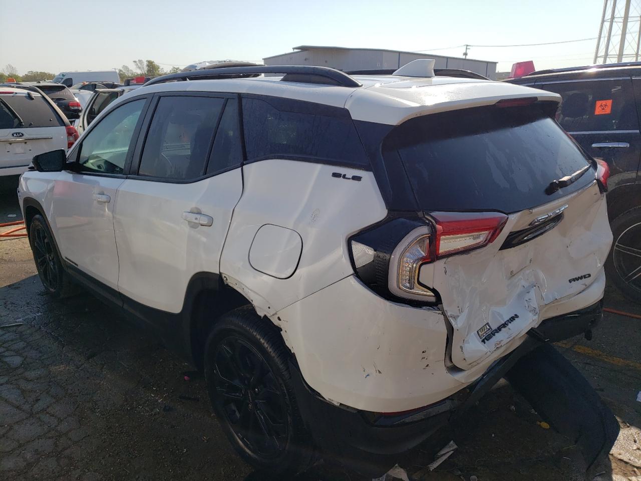 2022 GMC Terrain VIN 3GKALTEV4NL304366 Copart auction photo, rear end / front end damage thumbnail 2