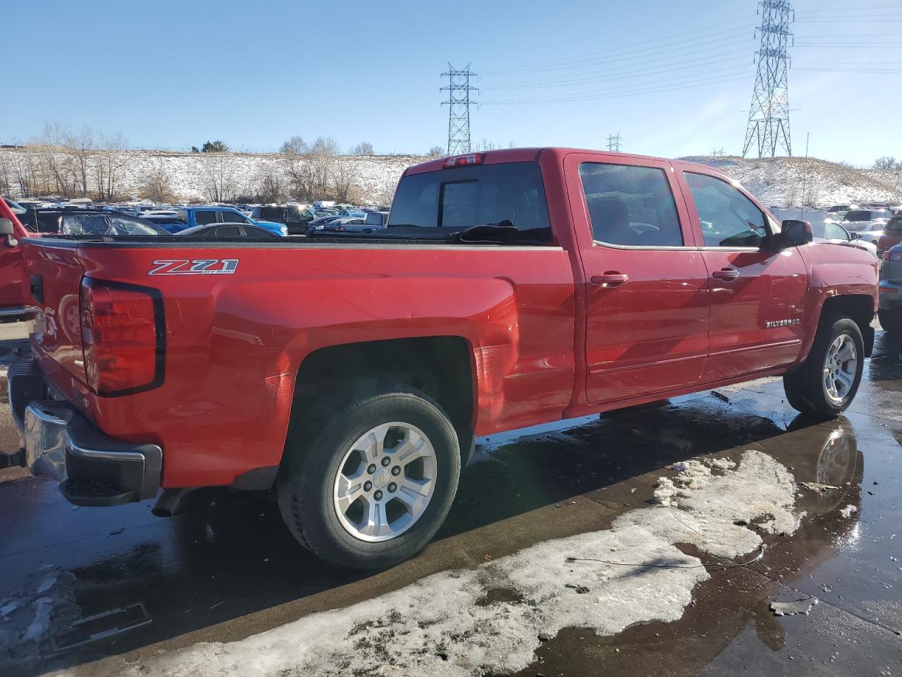 2015 Chevrolet Silverado VIN 3GCUKREC7FG183629 Copart auction photo, front end / rear end damage thumbnail 3