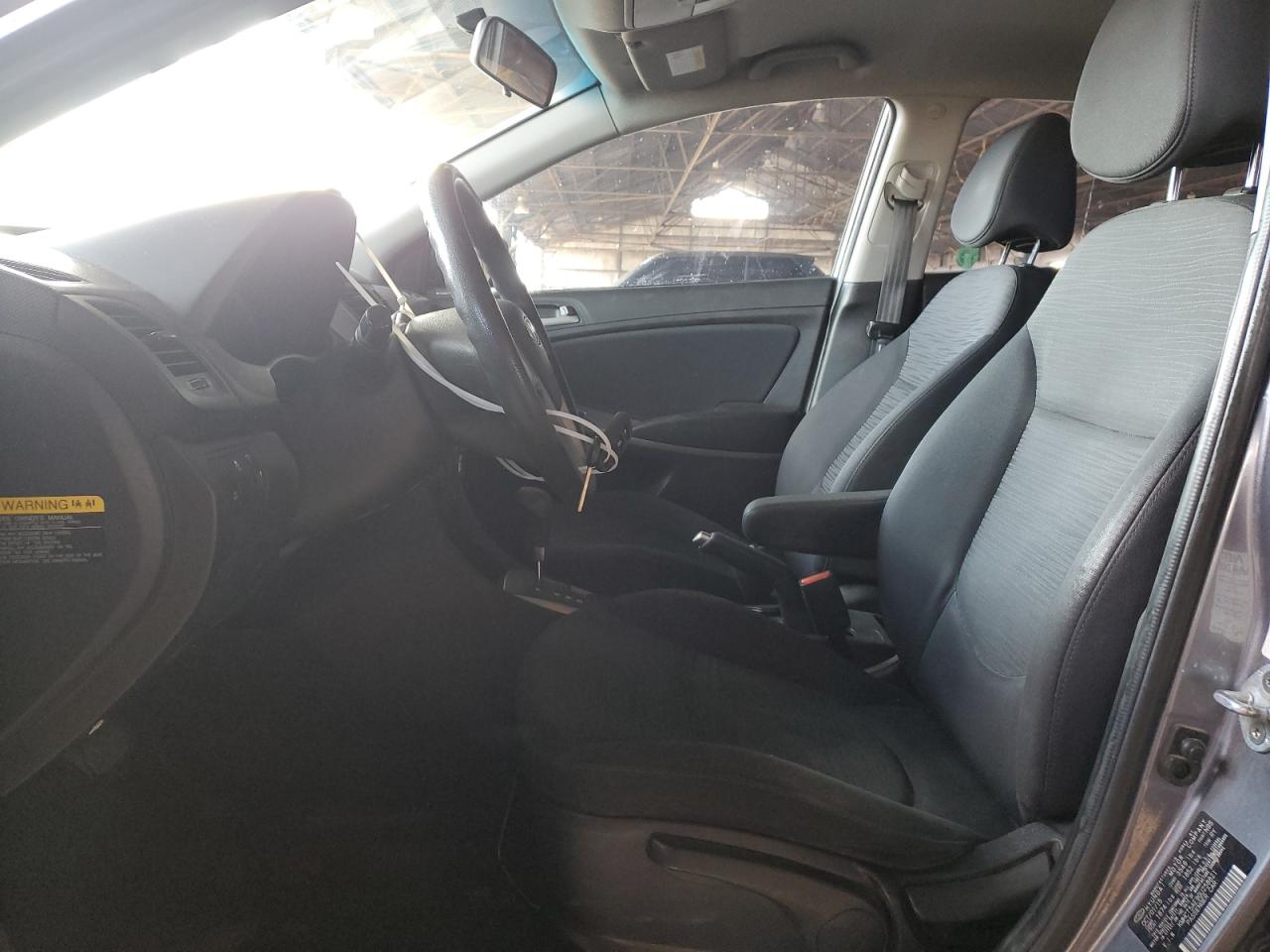 2016 Hyundai Accent VIN KMHCT5AE9GU258821 Copart auction photo, mechanical / front end damage thumbnail 7