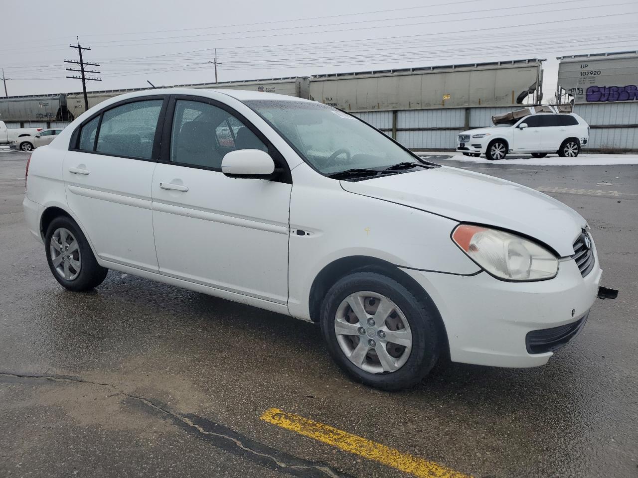 2010 Hyundai Accent VIN KMHCN4AC0AU425335 Copart auction photo, front end / rear end damage thumbnail 4