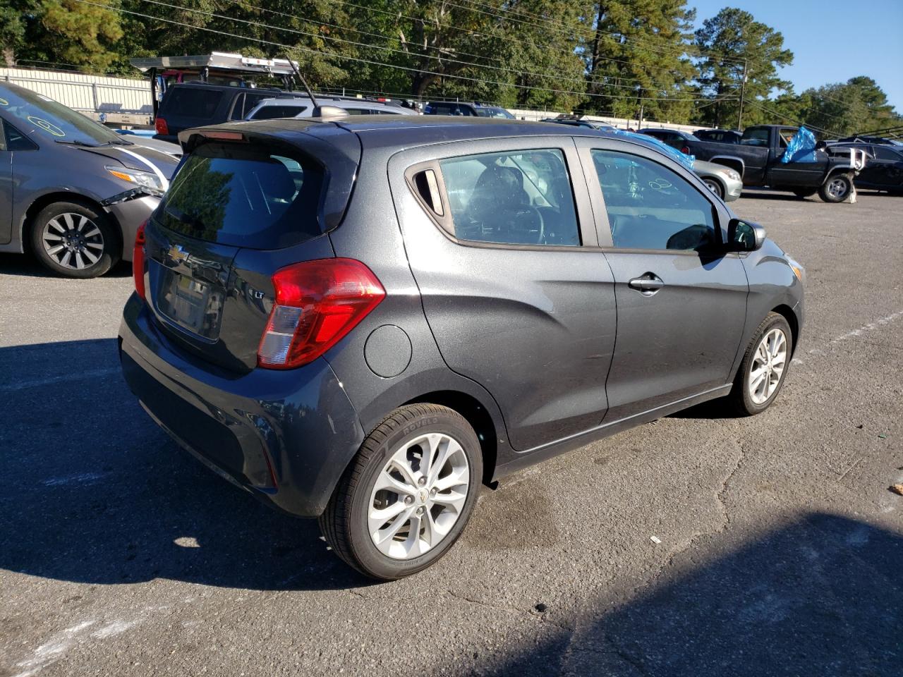 2020 Chevrolet Spark VIN KL8CD6SAXLC444489 Copart auction photo, side / front end damage thumbnail 3