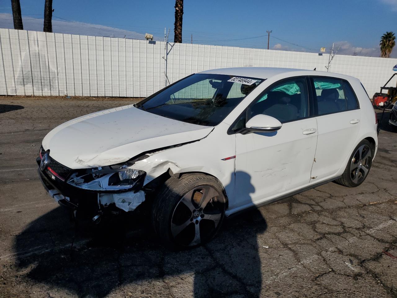 2017 Volkswagen GTI VIN 3VW4T7AU2HM074688