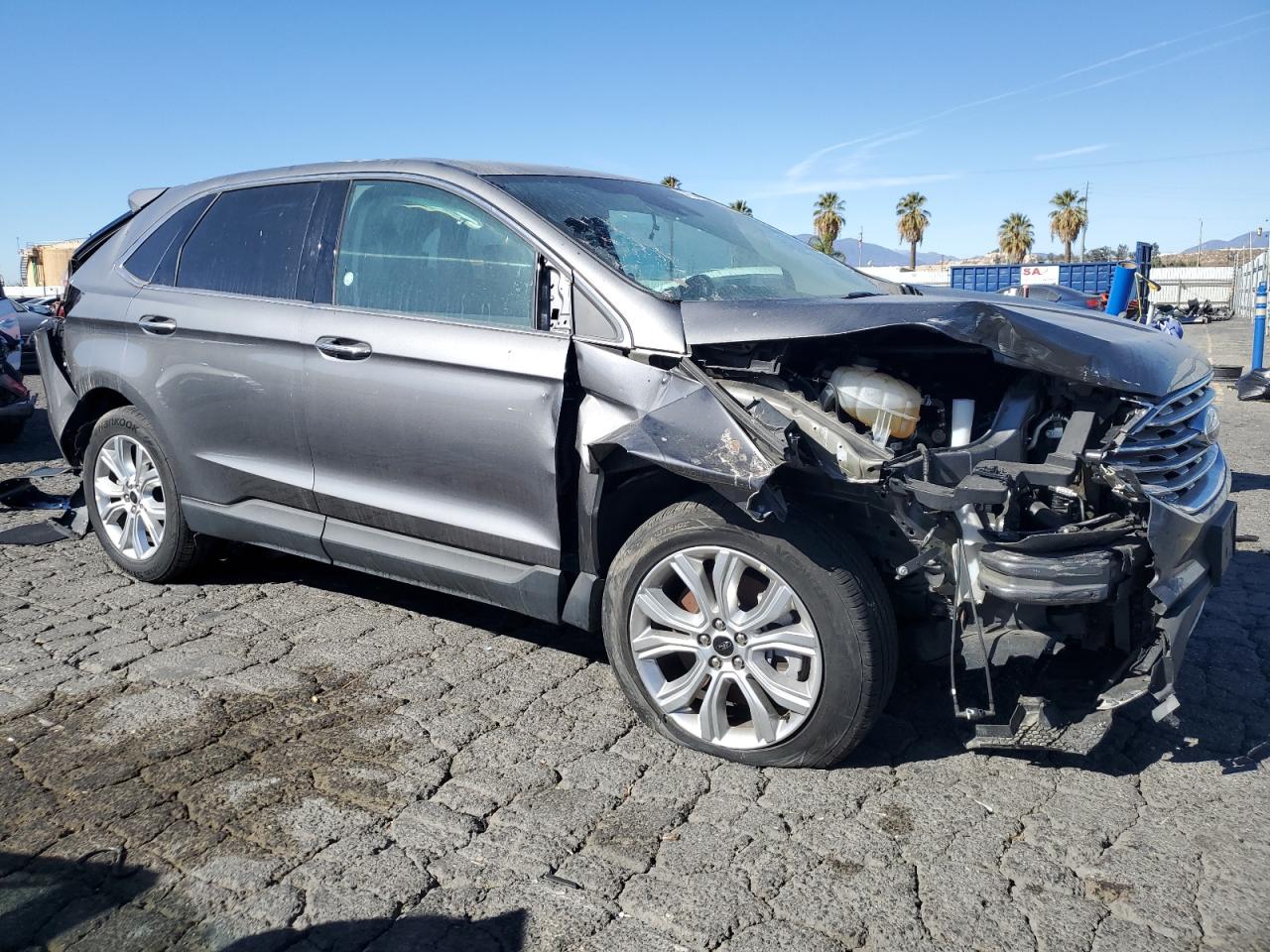 2023 Ford Edge VIN 2FMPK4K92PBA46459 Copart auction photo, rear end / front end damage thumbnail 4