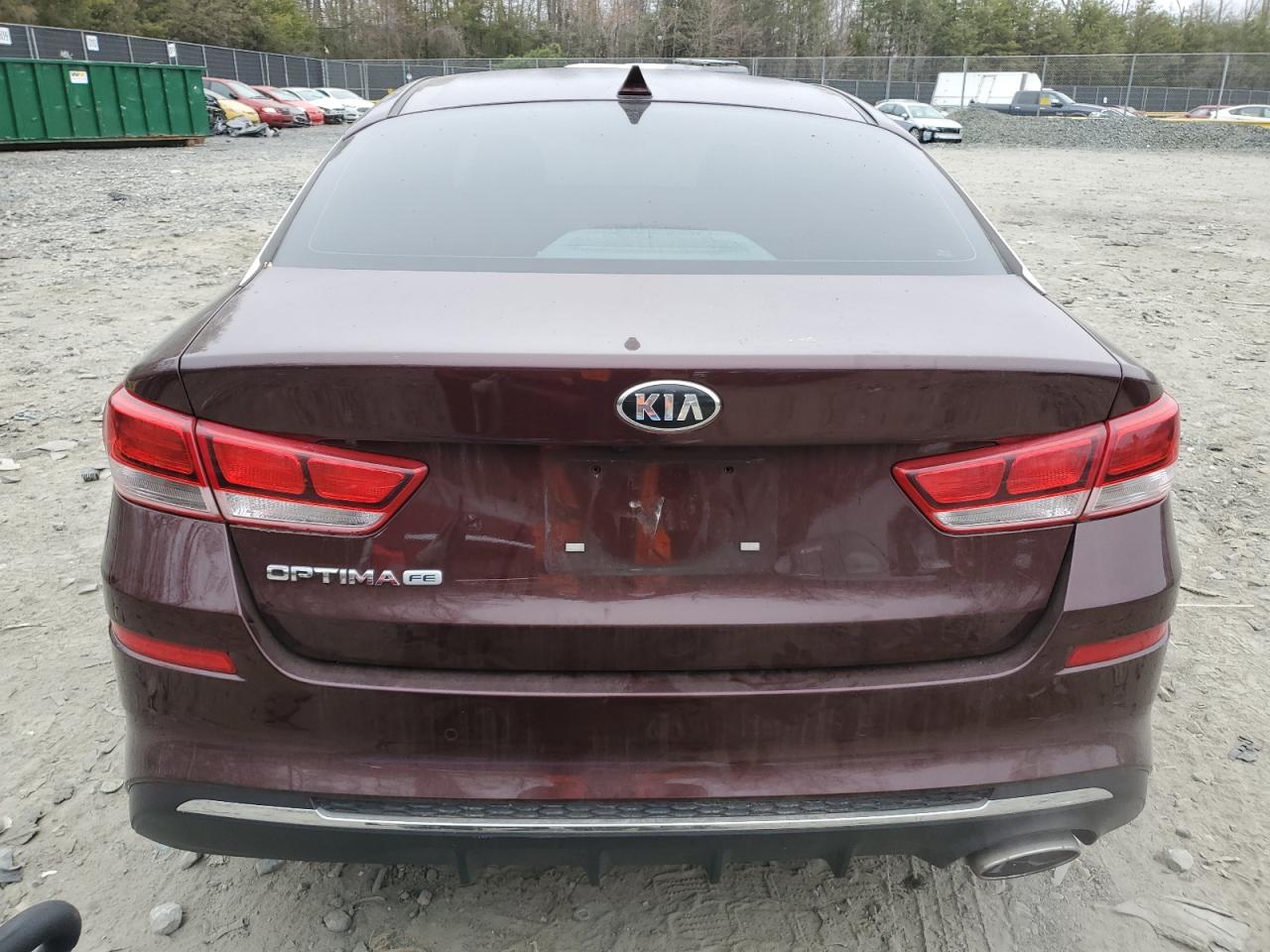 2019 KIA Optima VIN 5XXGT4L35KG312240 Copart auction photo, mechanical damage thumbnail 6