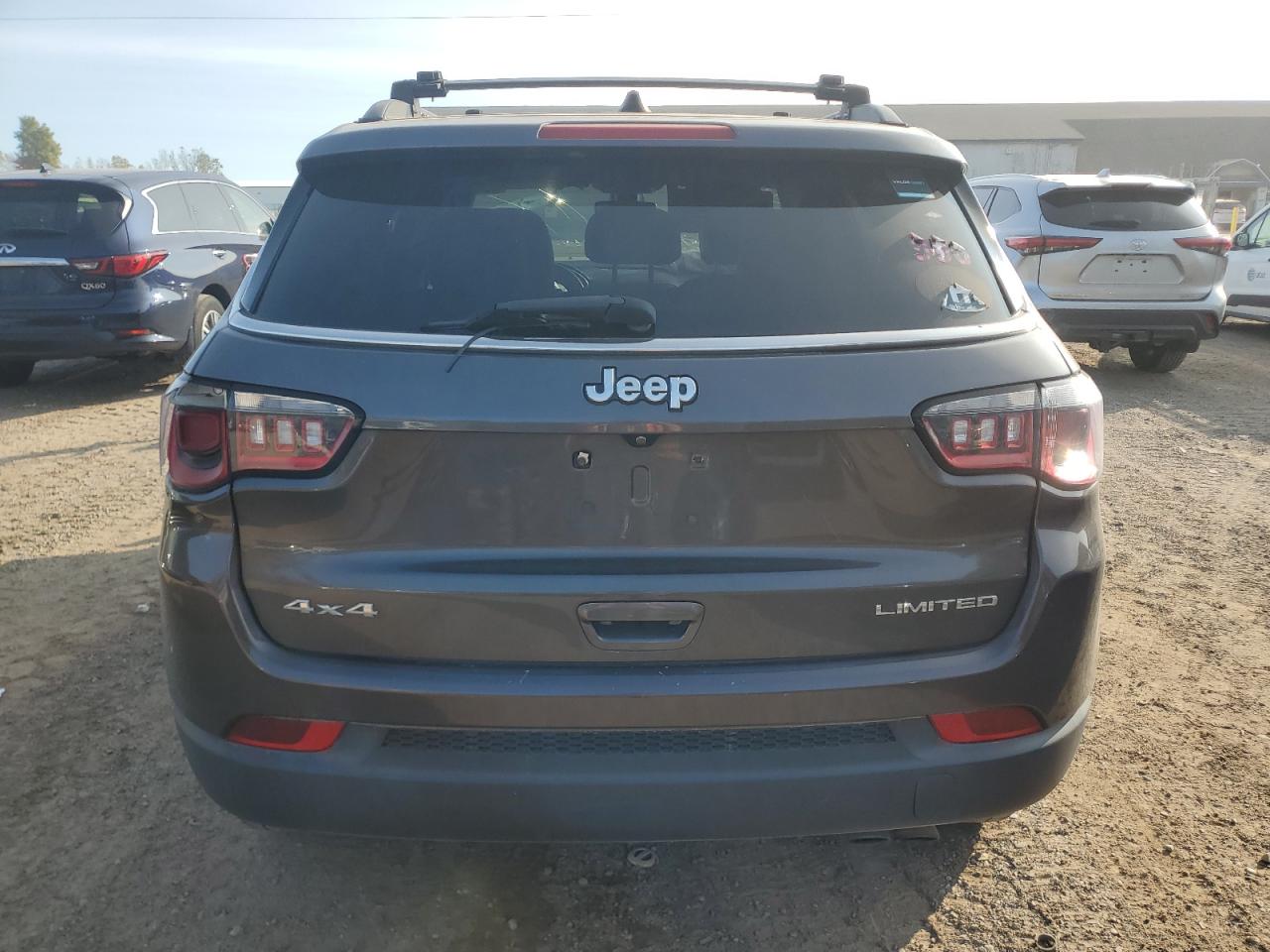 2020 Jeep Compass VIN 3C4NJDCBXLT147957 Copart auction photo, front end / side damage thumbnail 6