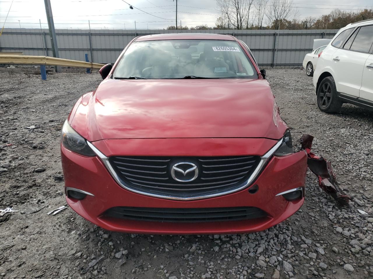 2016 Mazda 6 VIN JM1GJ1W56G1459056 Copart auction photo, front end / side damage thumbnail 5