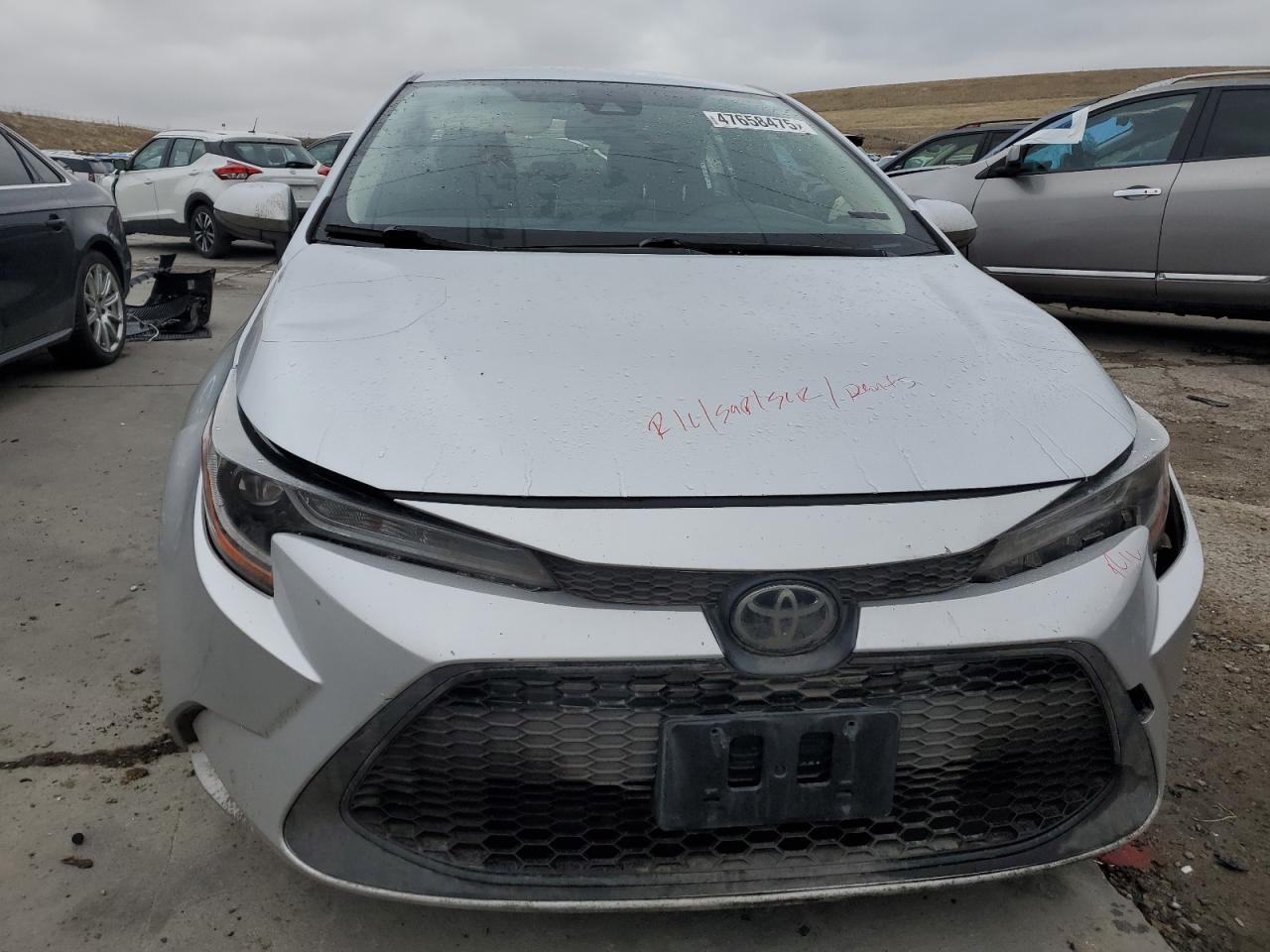 2020 Toyota Corolla VIN JTDEPRAE8LJ035271 Copart auction photo, side / front end damage thumbnail 5