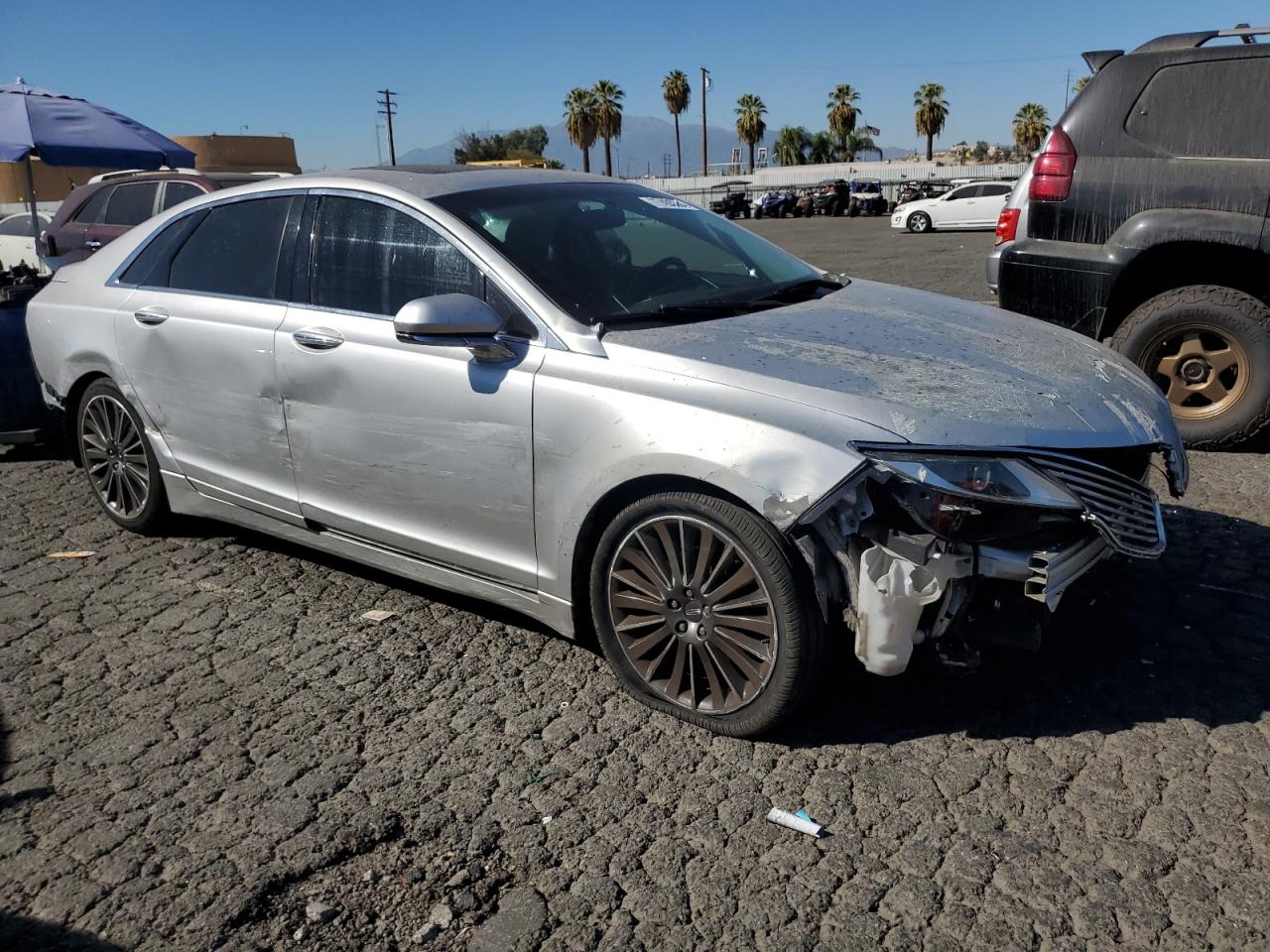 2014 Lincoln MKZ VIN 3LN6L2J94ER825150 Copart auction photo, all over / mechanical damage thumbnail 4