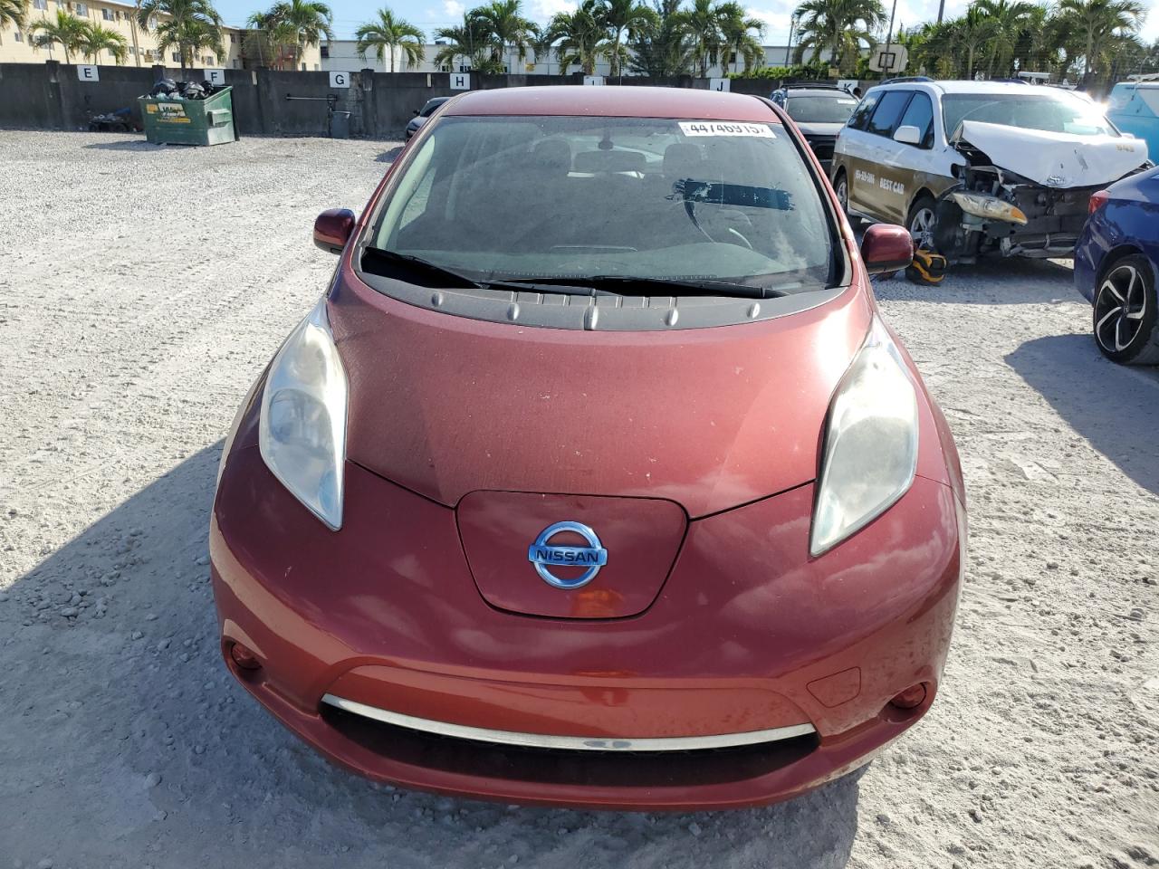 2015 Nissan Leaf VIN 1N4AZ0CP4FC322057 Copart auction photo, minor dent/scratches damage thumbnail 5