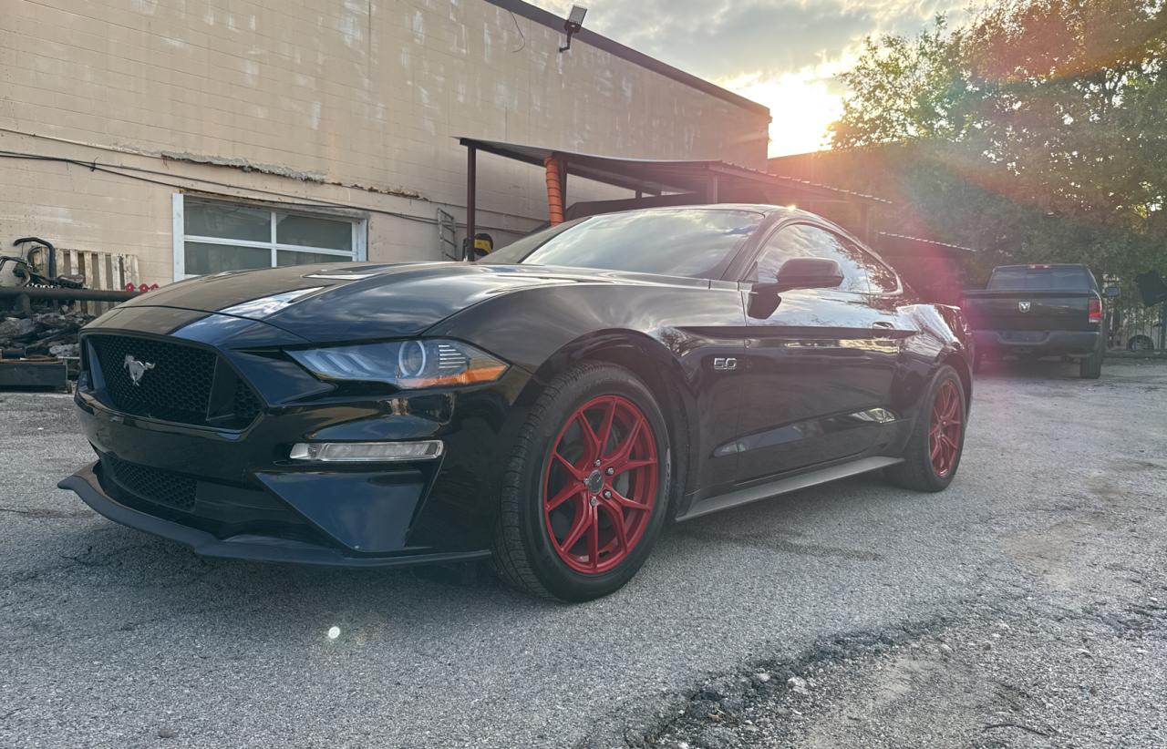 2022 Ford Mustang VIN 1FA6P8CF1N5141387 Copart auction photo, normal wear damage thumbnail 2
