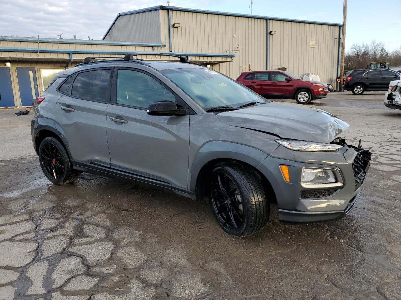 2021 Hyundai Kona VIN KM8K6CA52MU699063 Copart auction photo, front end damage thumbnail 4