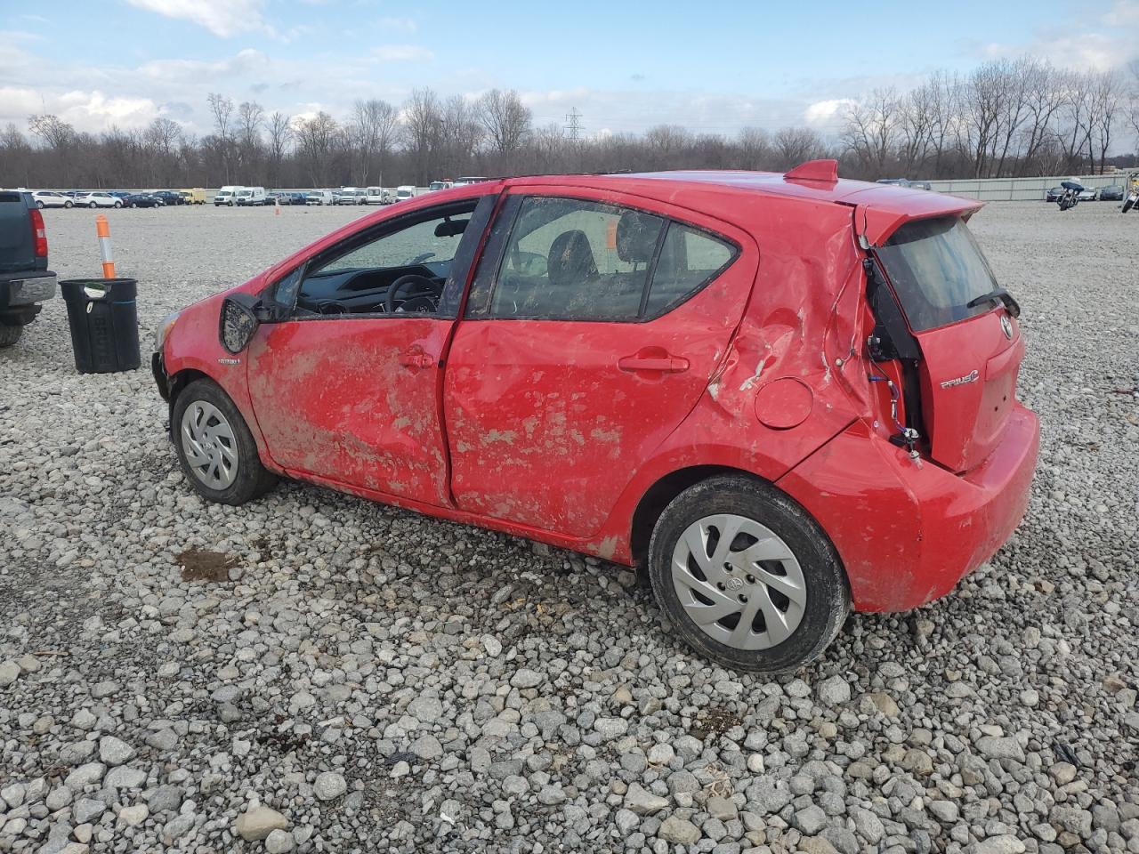 2016 Toyota Prius VIN JTDKDTB38G1135785 Copart auction photo, rollover damage thumbnail 2