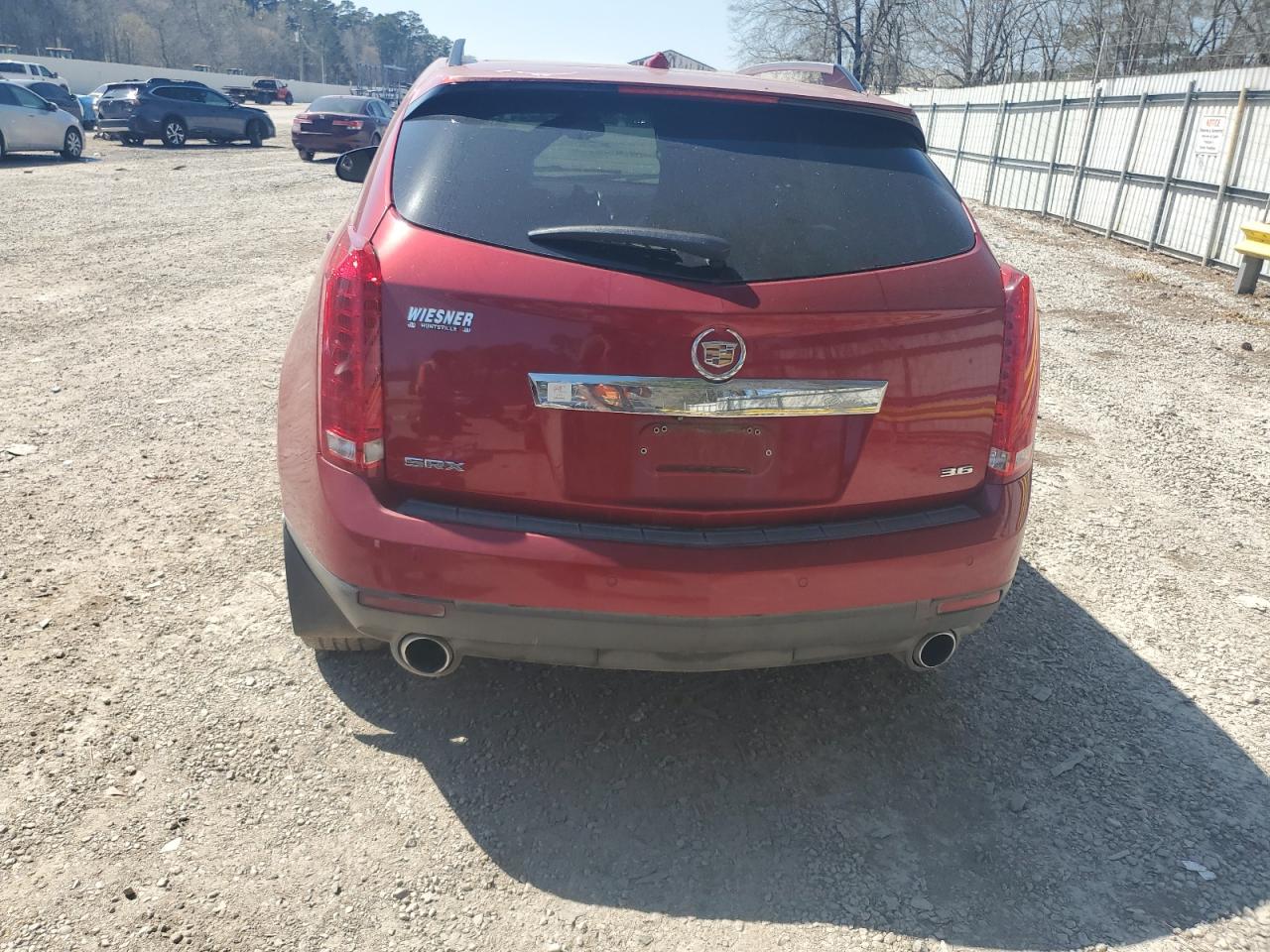 2012 Cadillac SRX VIN 3GYFNCE32CS526895 Copart auction photo, front end / rear end damage thumbnail 6