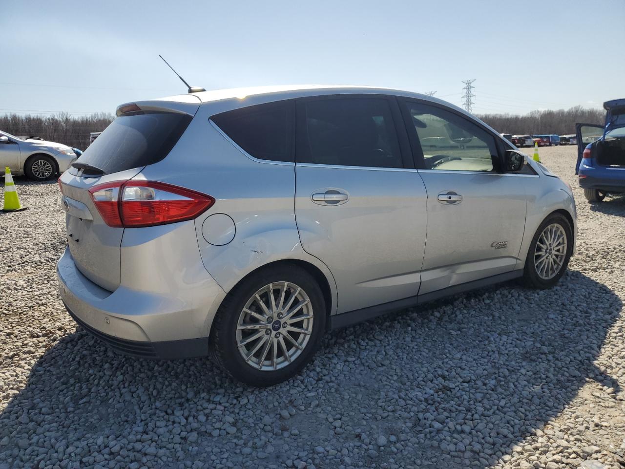 2014 Ford C-MAX VIN 1FADP5CU9EL515342 Copart auction photo, side damage thumbnail 3