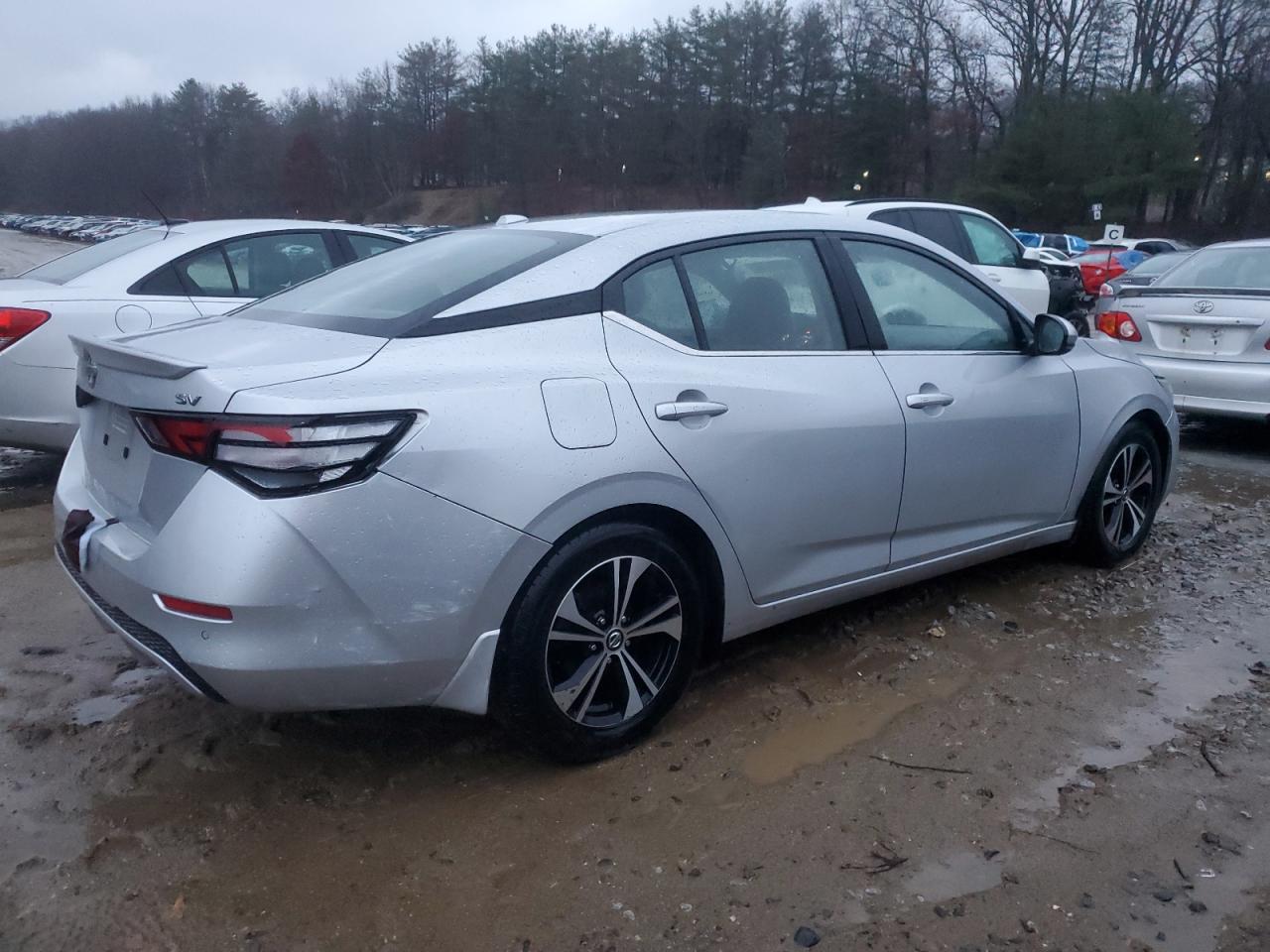 2020 Nissan Sentra VIN 3N1AB8CV8LY266710 Copart auction photo, side / rear end damage thumbnail 3