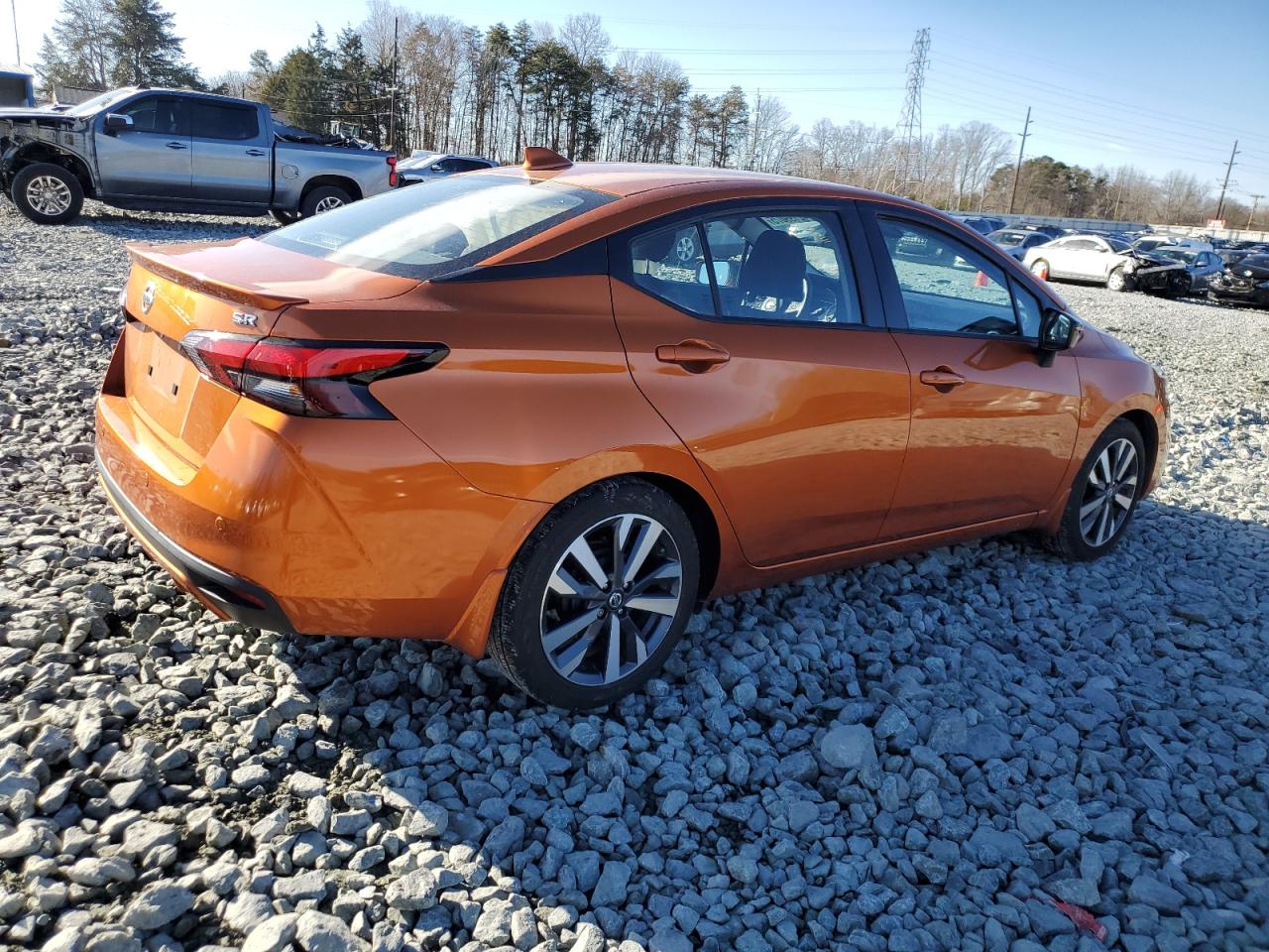2021 Nissan Versa VIN 3N1CN8FV6ML849934 Copart auction photo, side damage thumbnail 3