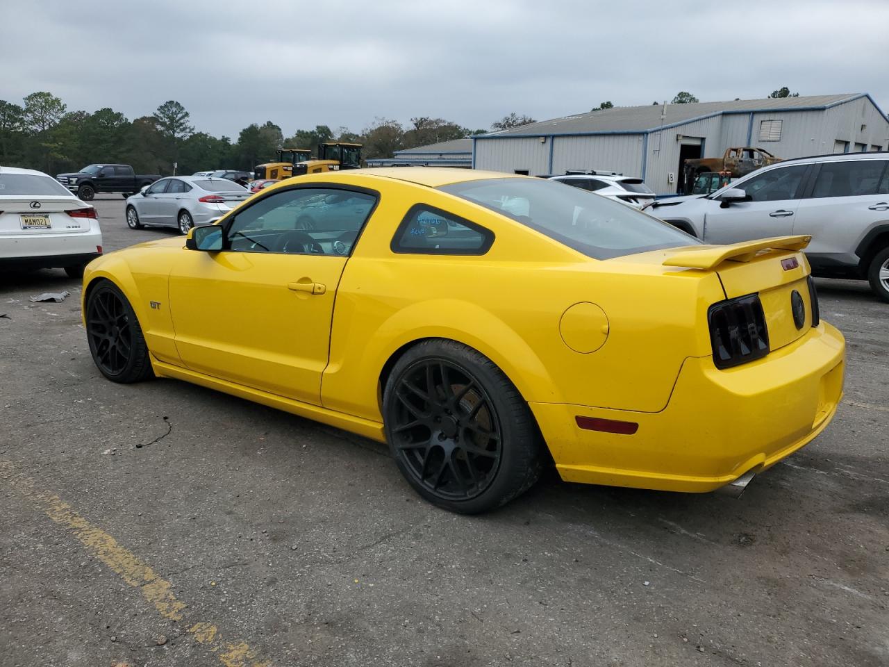 2005 Ford Mustang VIN 1ZVHT82H755146513 Copart auction photo, side / rear end damage thumbnail 2