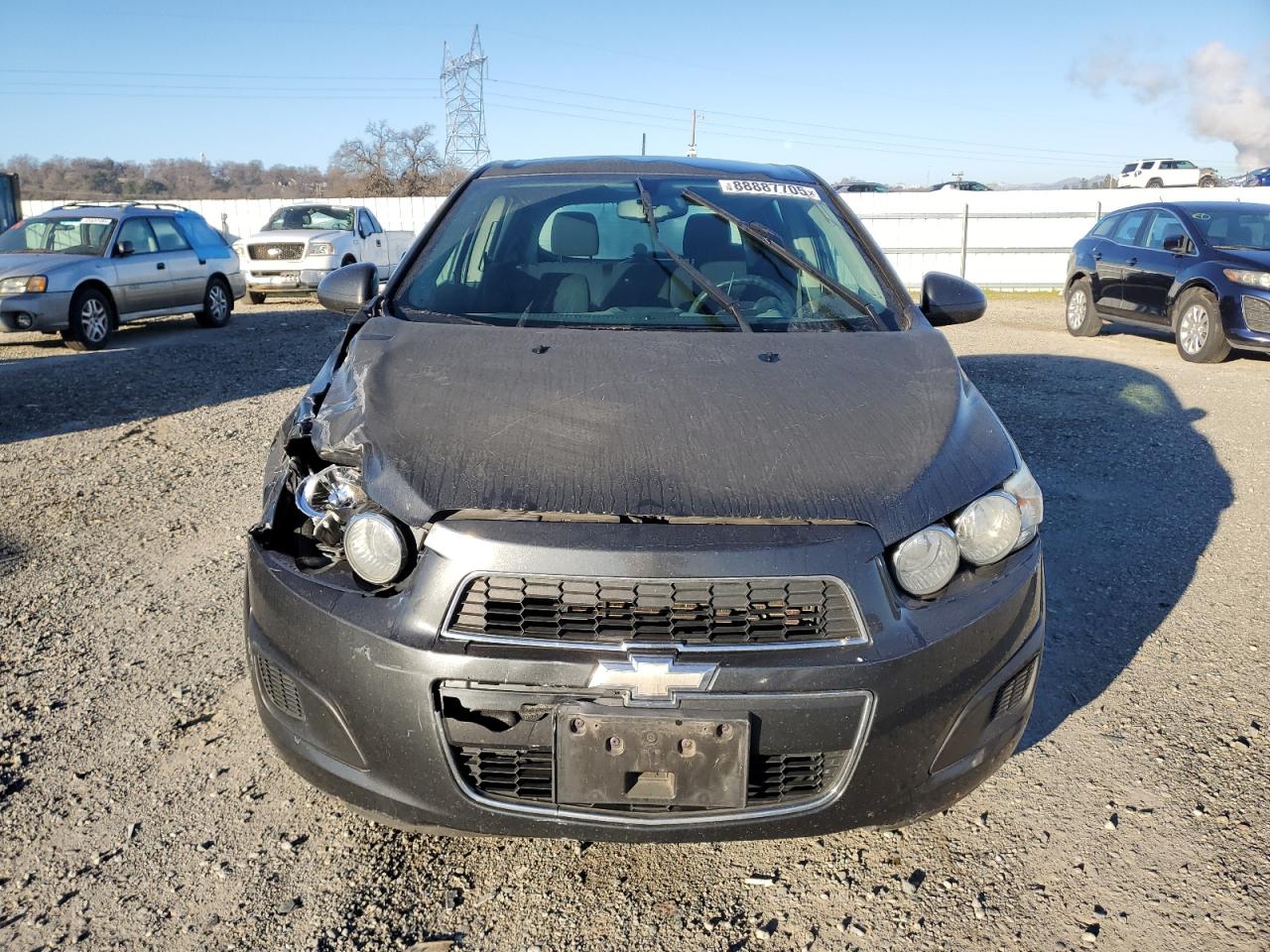 2015 Chevrolet Sonic VIN 1G1JC6SH0F4163694 Copart auction photo, front end / rear end damage thumbnail 5