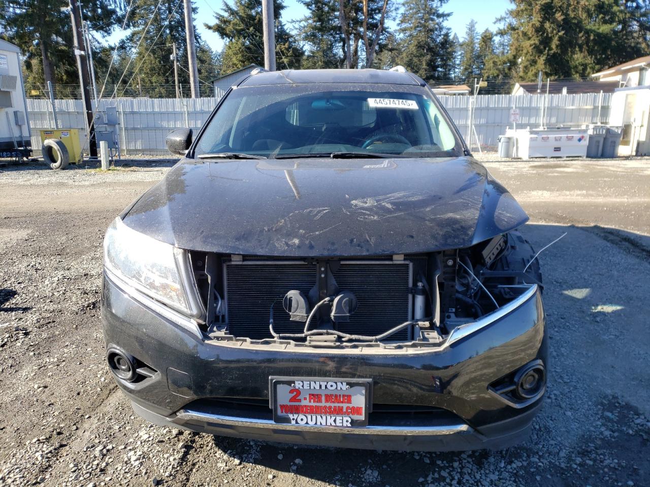 2015 Nissan Pathfinder VIN 5N1AR2MN5FC673302 Copart auction photo, side / rear end damage thumbnail 5