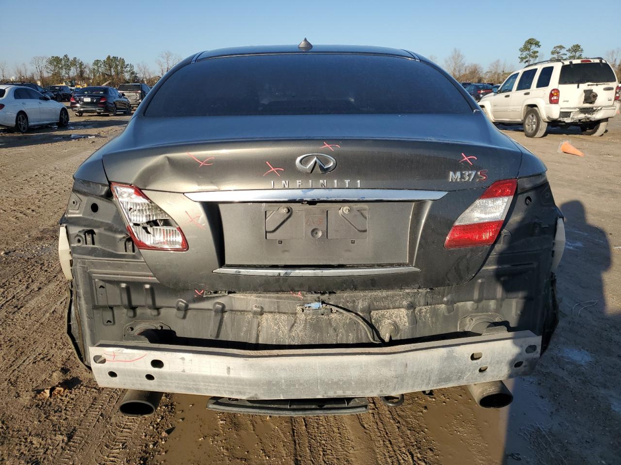 2012 Infiniti M VIN JN1BY1AP2CM332511 Copart auction photo, rear end damage thumbnail 6