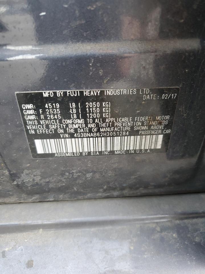 2017 Subaru Legacy VIN 4S3BNAB62H3051284 Copart auction photo, all over damage thumbnail 13