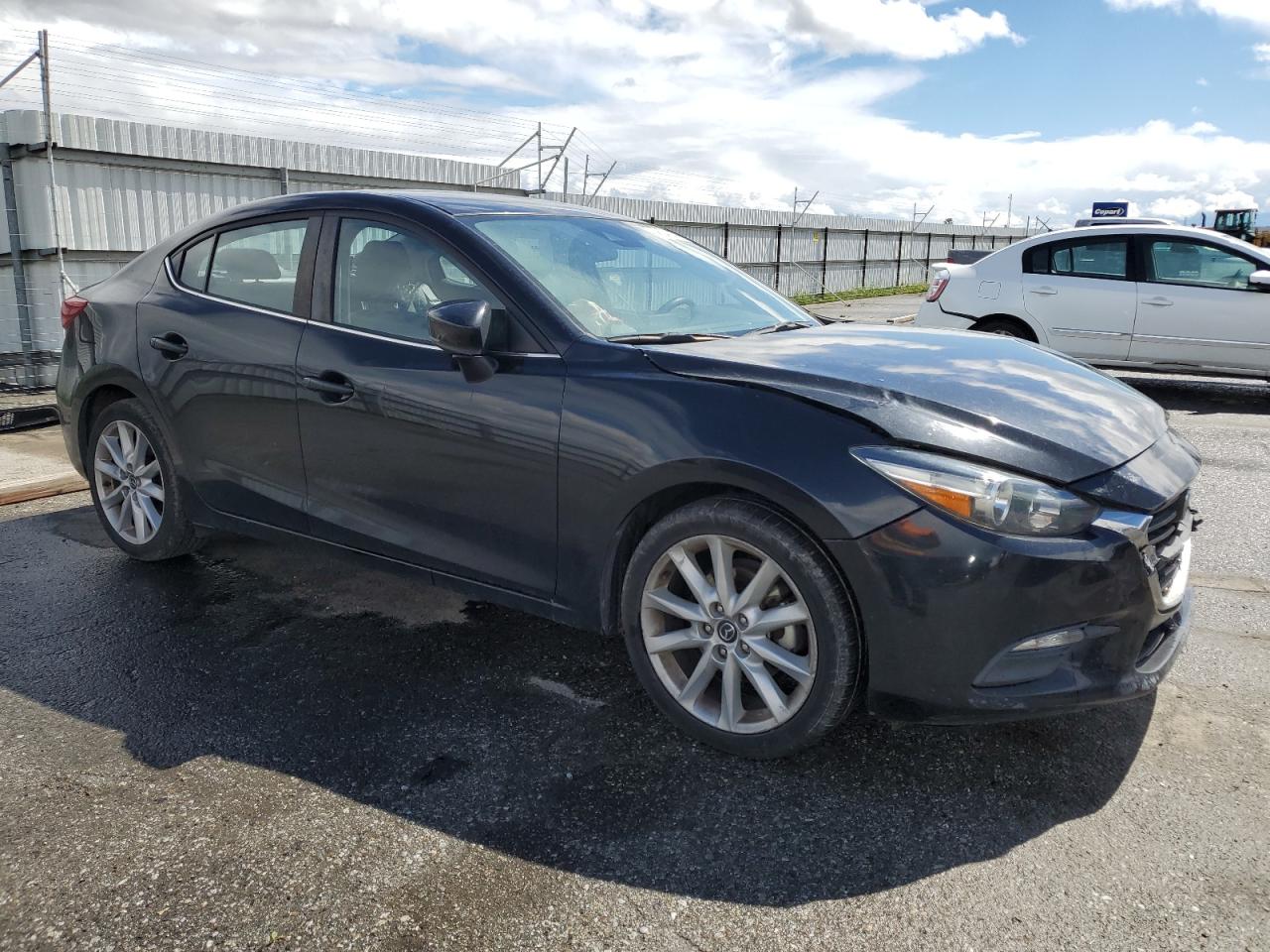 2017 Mazda 3 VIN JM1BN1V70H1108176 Copart auction photo, front end / side damage thumbnail 4