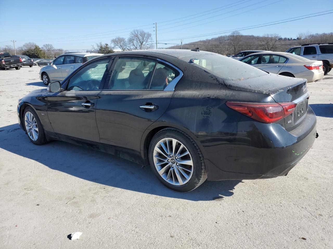 2018 Infiniti Q50 VIN JN1EV7AR2JM435600 Copart auction photo, undercarriage / front end damage thumbnail 2