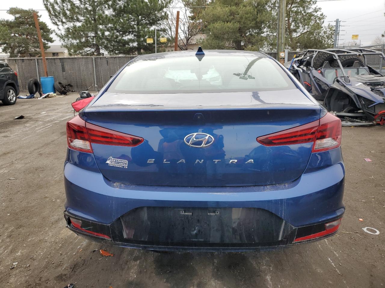 2020 Hyundai Elantra VIN 5NPD84LF8LH595012 Copart auction photo, hail damage thumbnail 6