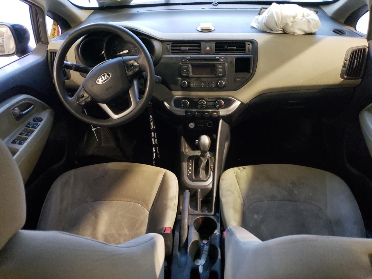 2013 KIA Rio VIN KNADM5A30D6234196 Copart auction photo, front end / hail damage thumbnail 8