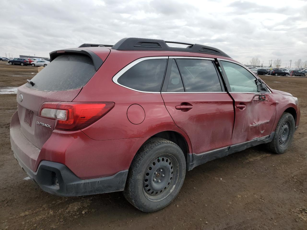 2018 Subaru Outback VIN 4S4BSDDC1J3396711 Copart auction photo, side / front end damage thumbnail 3