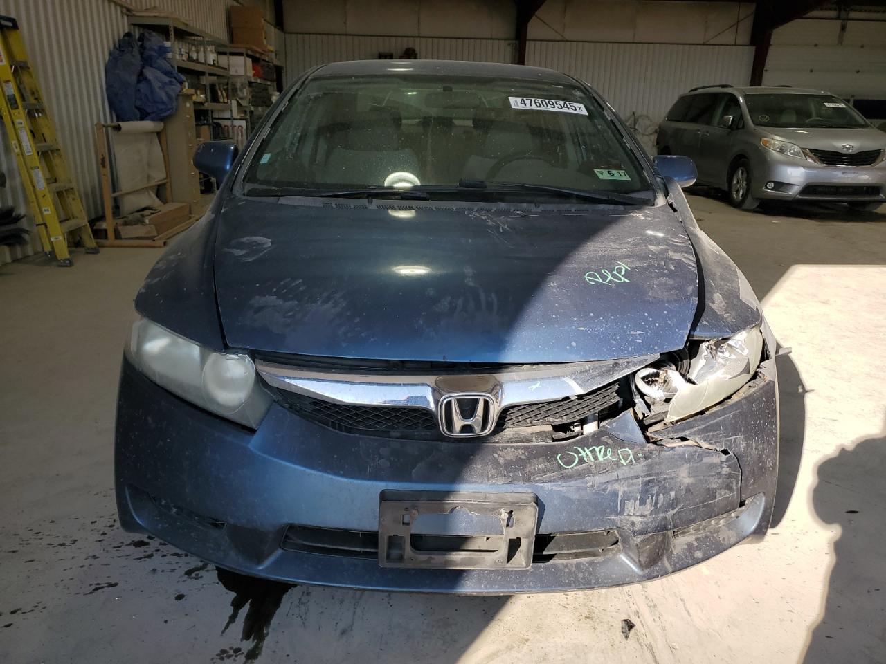 2010 Honda Civic VIN 2HGFA1F52AH576851 Copart auction photo, front end damage thumbnail 5