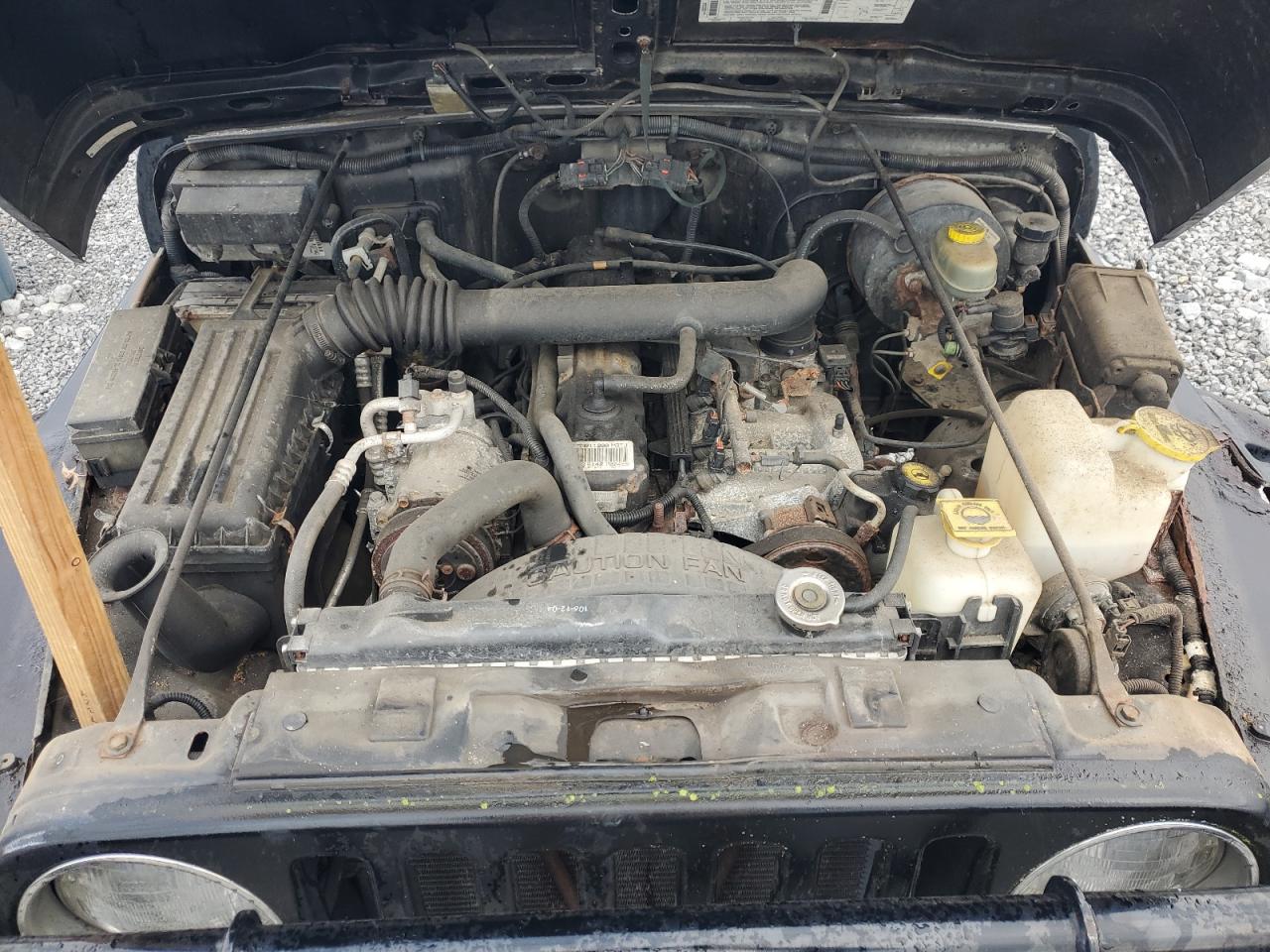 1998 Jeep Wrangler VIN 1J4FY19S3WP705057 Copart auction photo, undercarriage / mechanical damage thumbnail 12