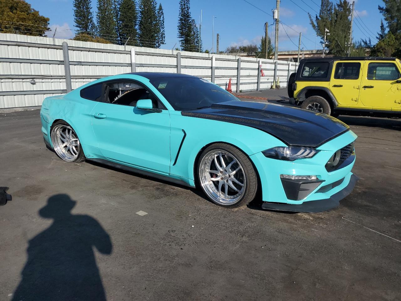 2019 Ford Mustang VIN 1FA6P8CF4K5116320 Copart auction photo, rear end / front end damage thumbnail 4