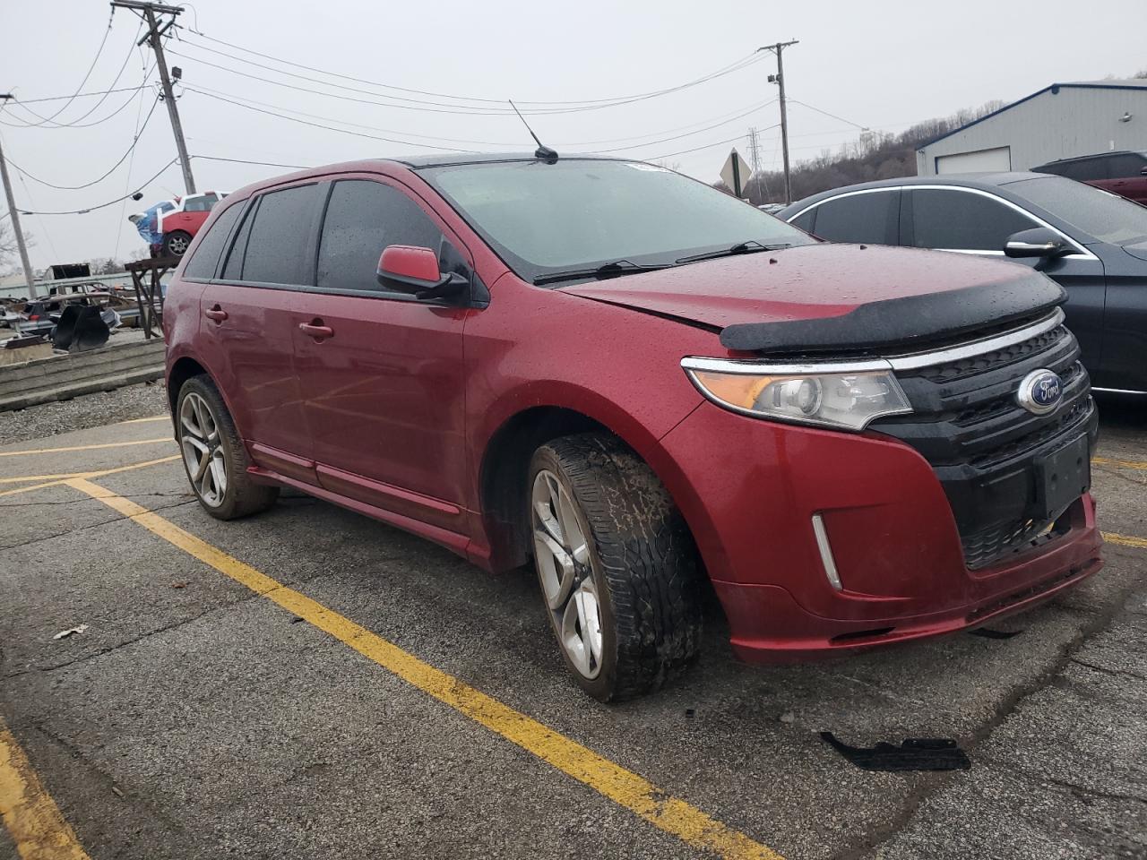 2014 Ford Edge VIN 2FMDK4AK5EBB29520 Copart auction photo, minor dent/scratches damage thumbnail 4