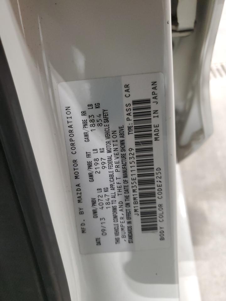 2014 Mazda 3 VIN JM1BM1M35E1115329 Copart auction photo, front end damage thumbnail 12