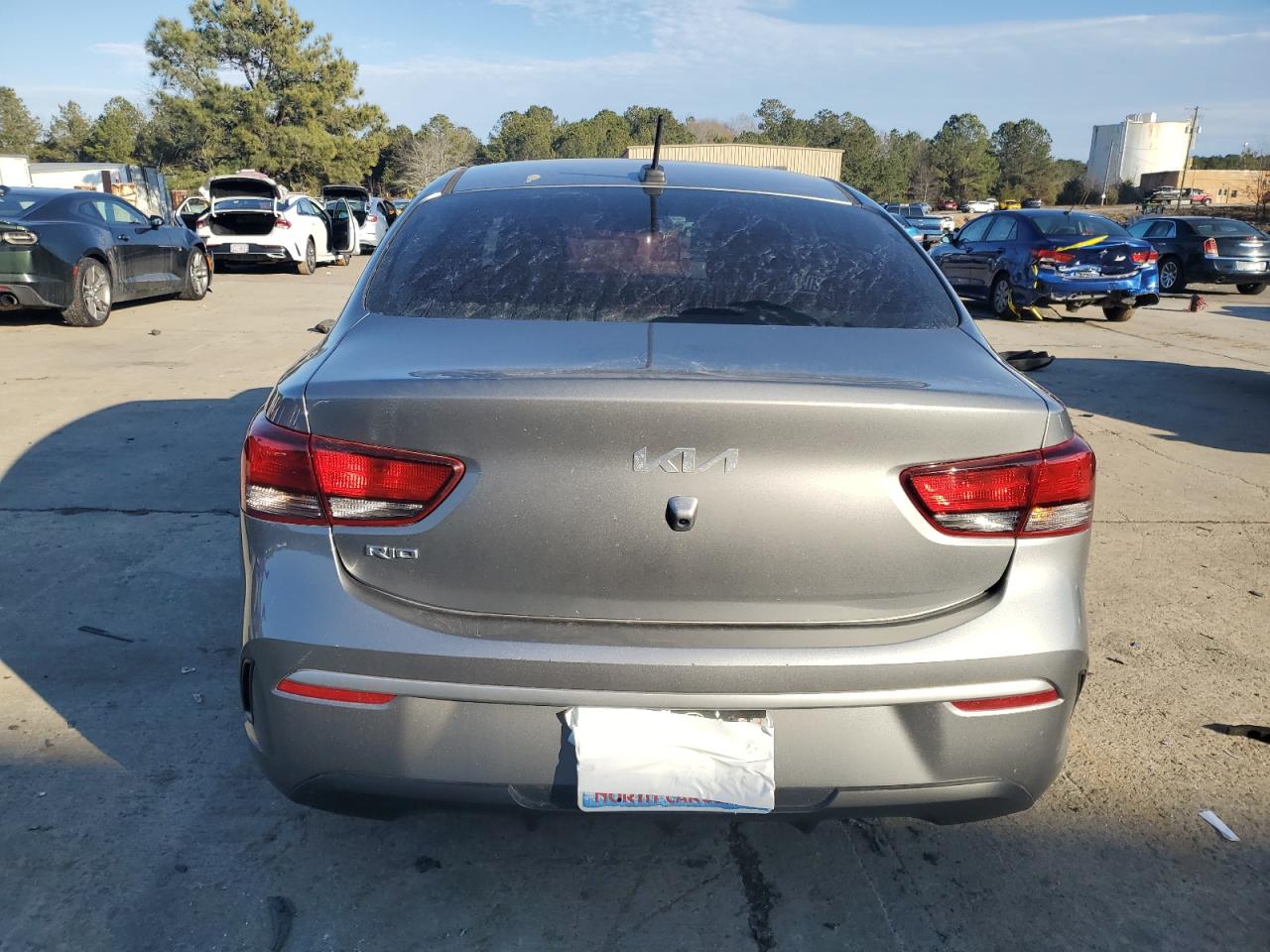 2022 KIA Rio VIN 3KPA24AD1NE477932 Copart auction photo, front end damage thumbnail 6