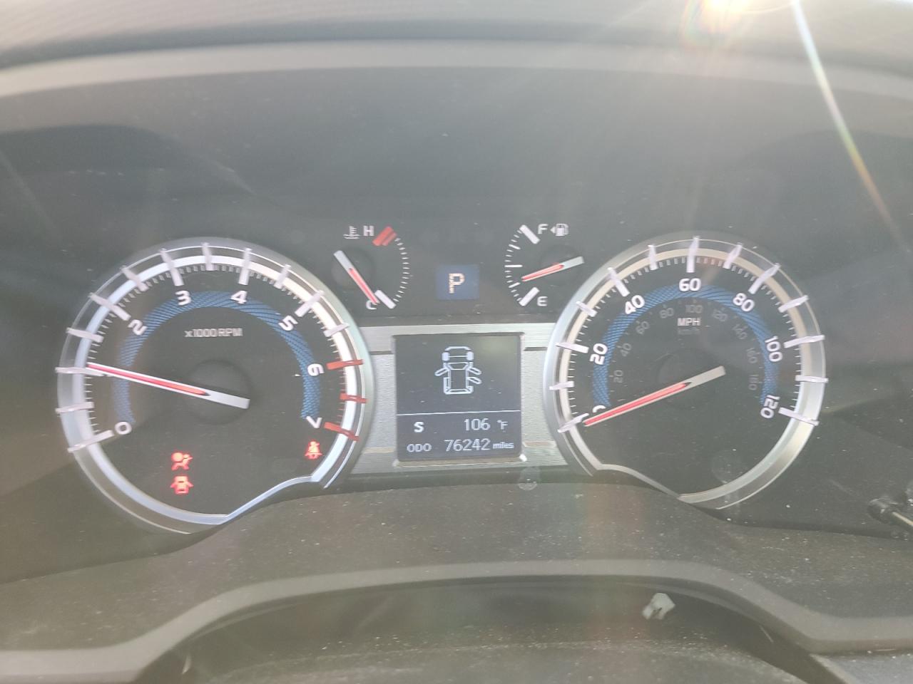 2019 Toyota 4Runner VIN JTEZU5JR9K5206764 Copart auction photo, front end / side damage thumbnail 9